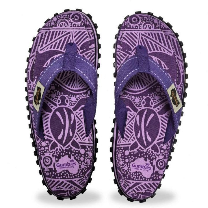 Uniseks šlepetės per pirštą Gumbies Islander Signature, violetinės