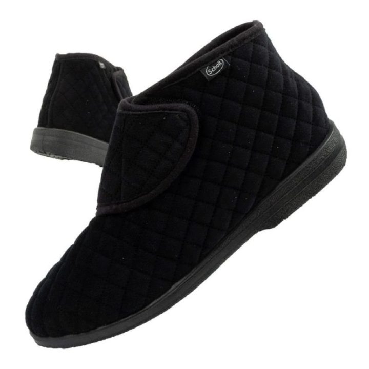 Moteriškos pašiltintos šlepetės Scholl Lili Ankle, juodos