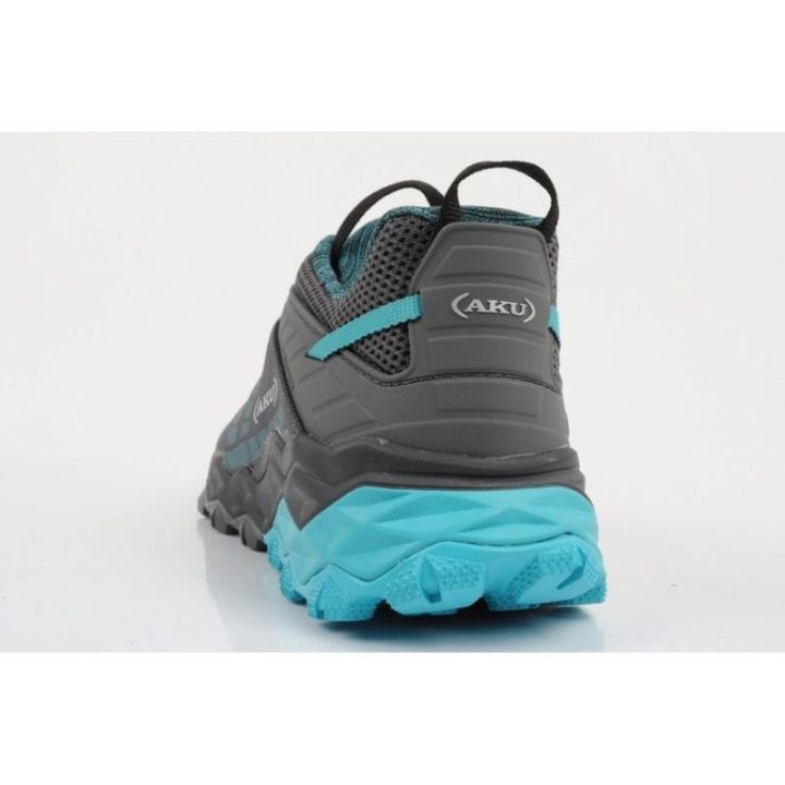 Moteriški žygio batai AKU Flyrock GORE-TEX, pilki ir mėlyni