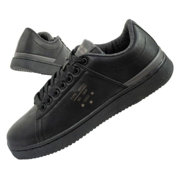 Vyriški sportbačiai su storu amortizuojančiu padu Eram, juodi