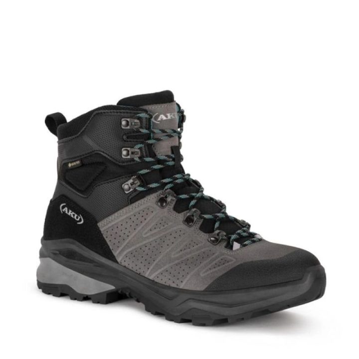 Vyriški žygio batai Aku Adapta su GORE-TEX, pilki, juodi ir žali