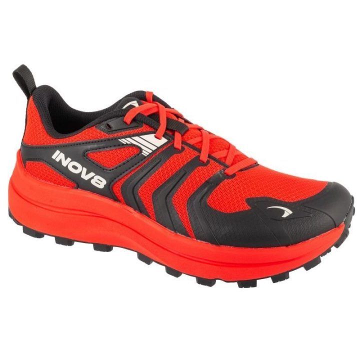 Vyriški bėgimo bekele bateliai Inov-8 TrailTalon Max, raudoni
