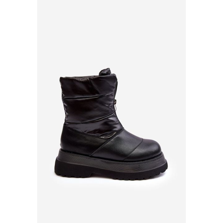 sniego batai su grubiu padu ir užtrauktuku GOE MM2N4078 Black