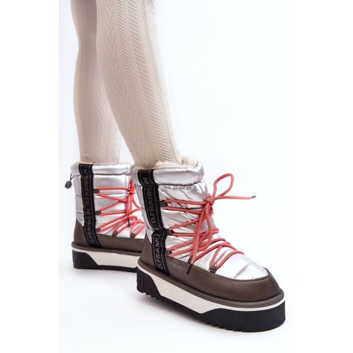 sniego batai su storais padais Vegan D.Franklin DFSH371006 Silver