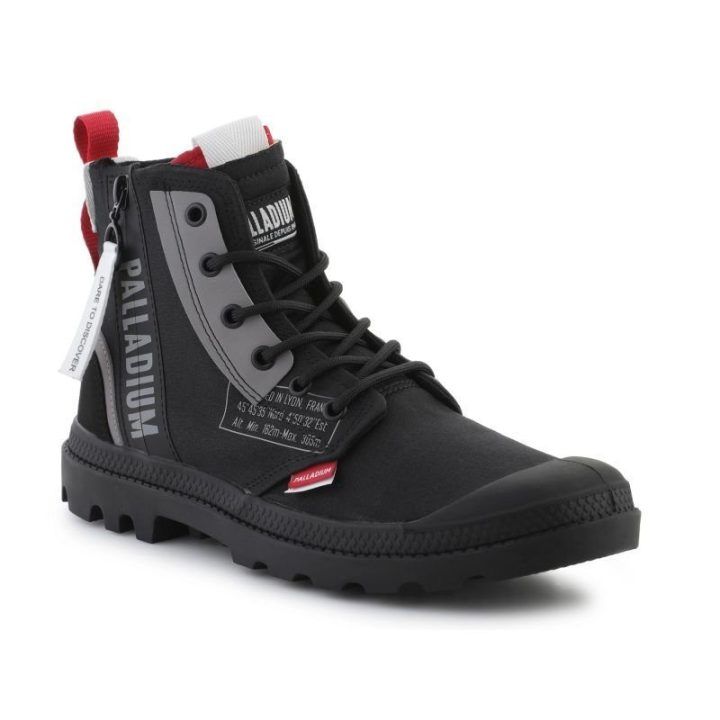 Vyriški aukšti sportbačiai Palladium Pampa Hi Dare ZIP, juodi