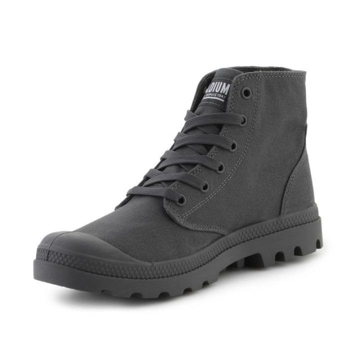 Medvilniniai sportbačiai Palladium Mono Chrome, pilki