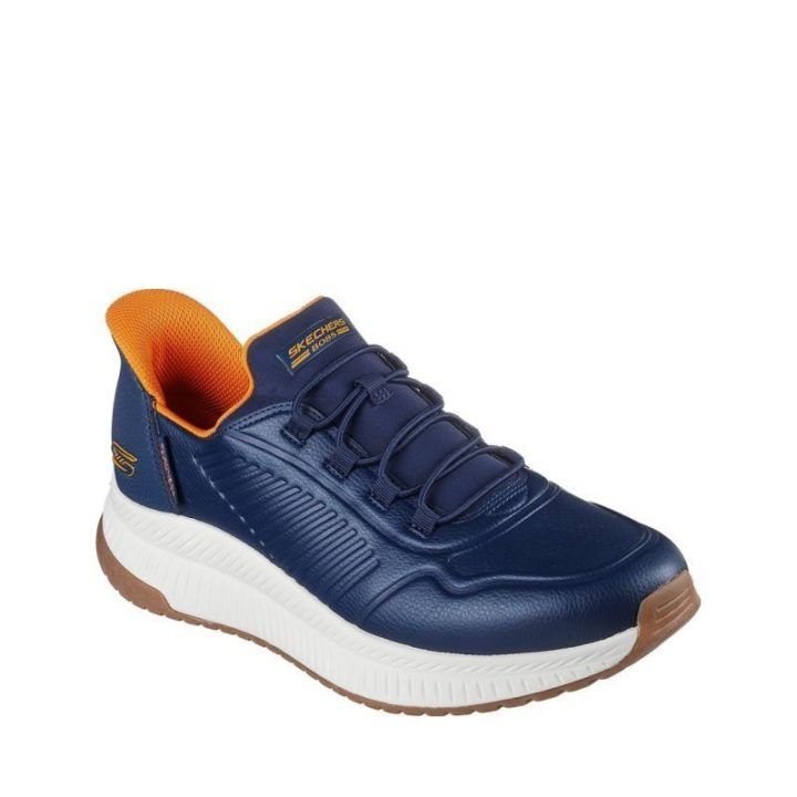 Vyriški įspiriami sportbačiai Skechers Bobs Squad 4, tamsiai mėlyni