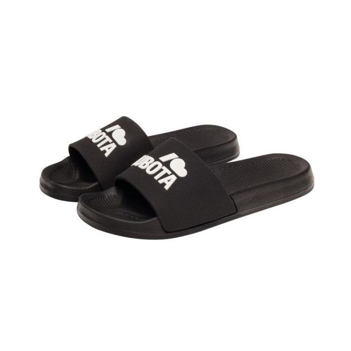 Moteriškos šlepetės baseinui su 2 cm padu Kubota Basic, juodos
