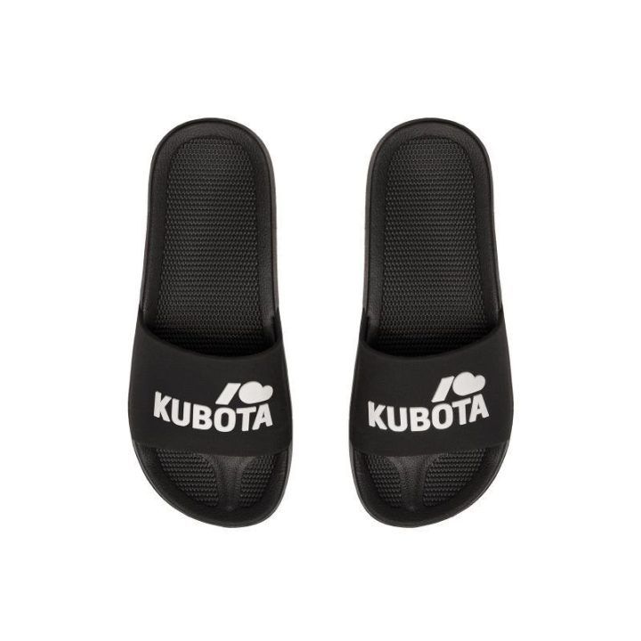 Moteriškos šlepetės baseinui su 2 cm padu Kubota Basic, juodos