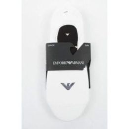 Medvilninių pėdučių komplektas Emporio Armani, 3 poros, baltas