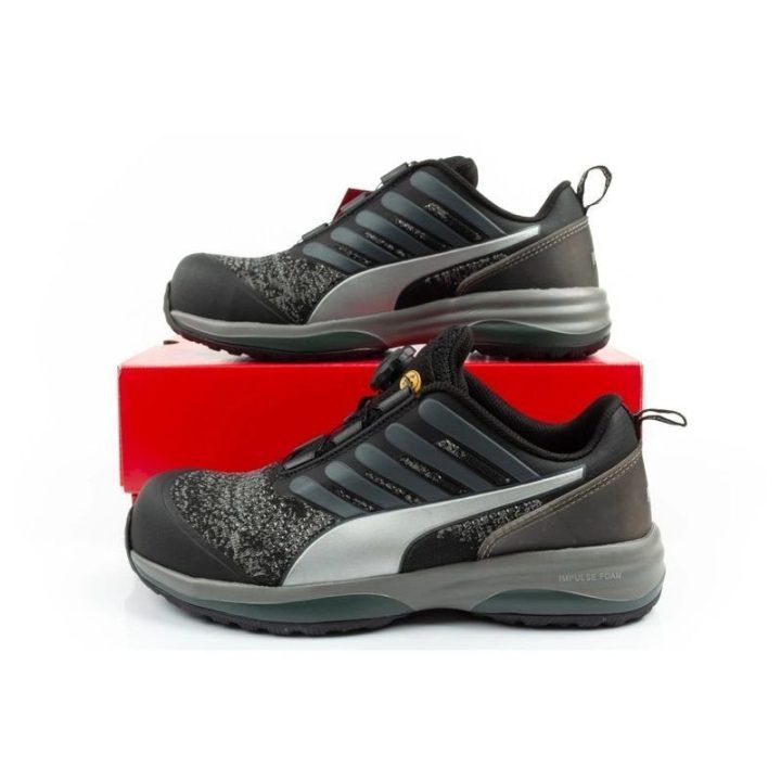 Darbo batai S1P Puma Charge Black Disc Low, juodi