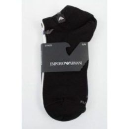 Pėdutės Emporio Armani, 3 poros, tamsiai mėlynos, juodos ir baltos