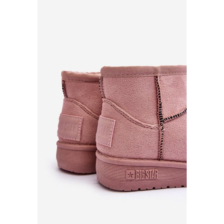 Vaikiški sniego batai su kailiais su mažomis ausimis Pink Betty