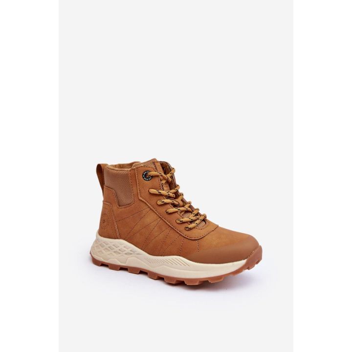 Vaikiški šilti trekingo batai Trappers Camel Big Star MM374202