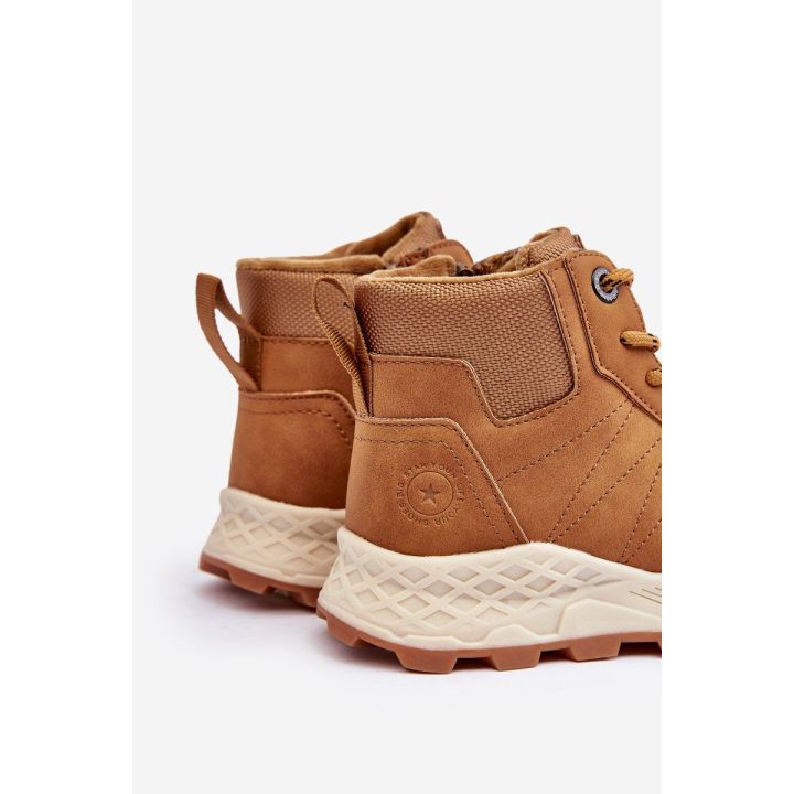Vaikiški šilti trekingo batai Trappers Camel Big Star MM374202