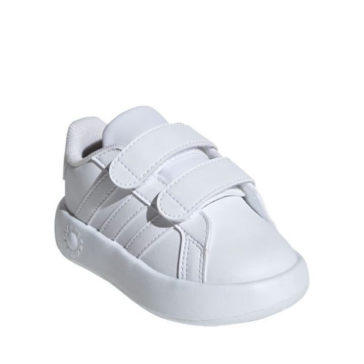 Vaikiški sportbačiai su lipukais adidas Grand Court 2.0, balti