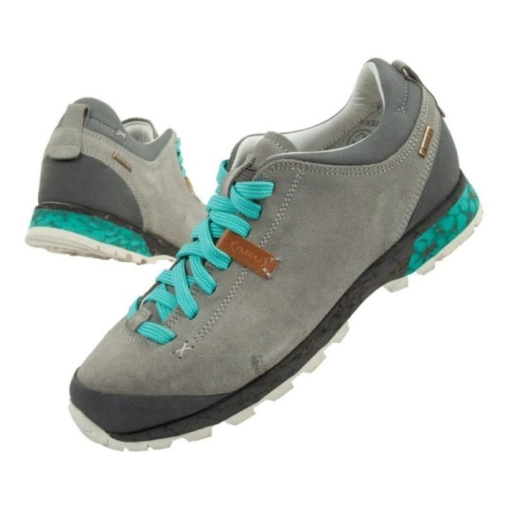 Moteriški žygio batai AKU Bellamont 3 Suede GORE-TEX, pilki