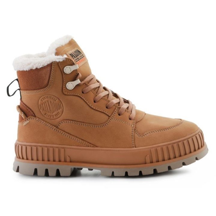 Pašiltinti auliniai batai Palladium Pallashock Warm WP, rudi
