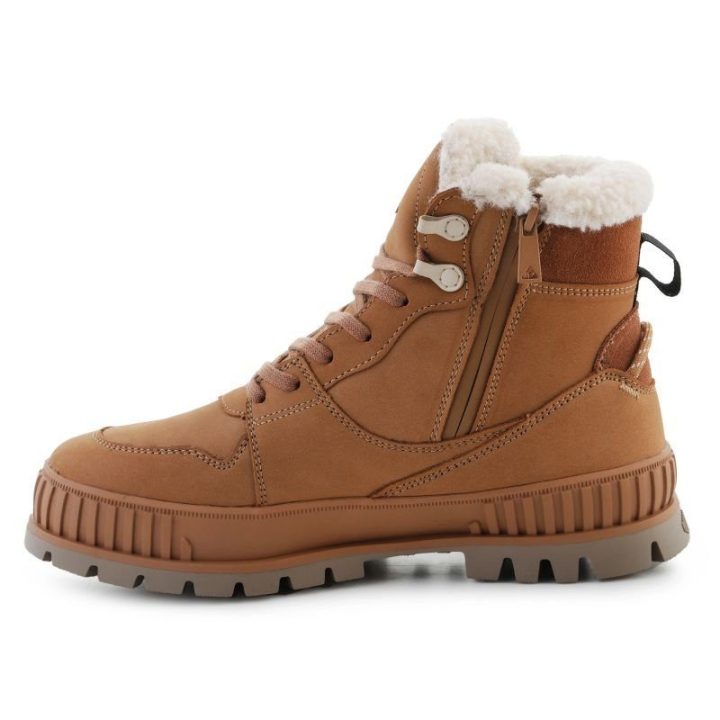 Pašiltinti auliniai batai Palladium Pallashock Warm WP, rudi