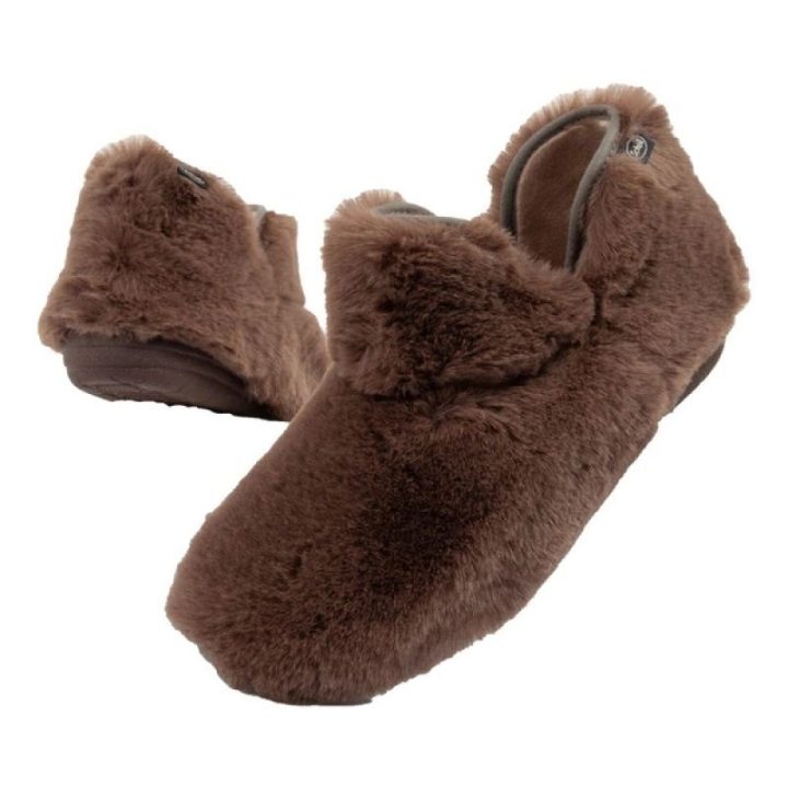 Moteriškos pašiltintos šlepetės Scholl Molly Bootie, rudos