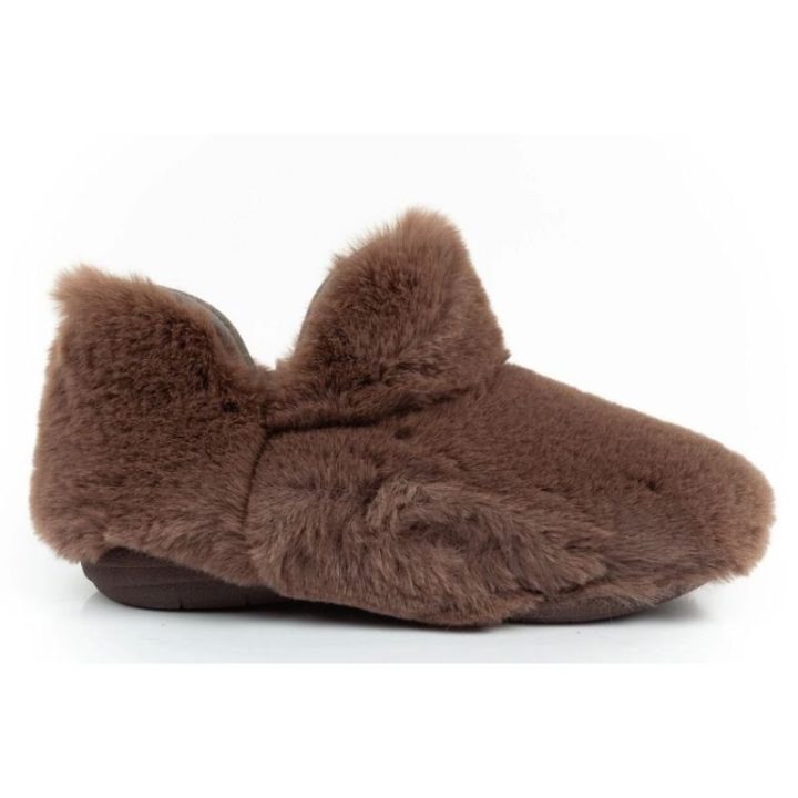 Moteriškos pašiltintos šlepetės Scholl Molly Bootie, rudos