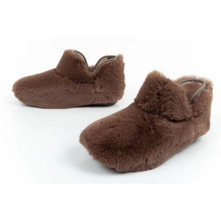 Moteriškos pašiltintos šlepetės Scholl Molly Bootie, rudos