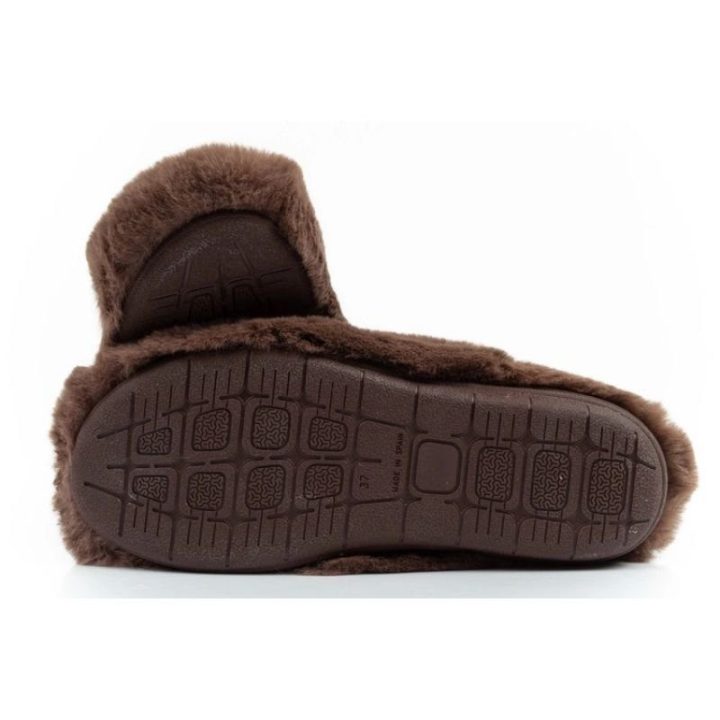 Moteriškos pašiltintos šlepetės Scholl Molly Bootie, rudos