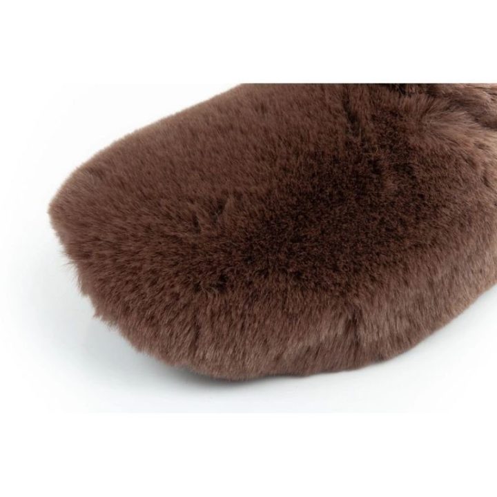 Moteriškos pašiltintos šlepetės Scholl Molly Bootie, rudos