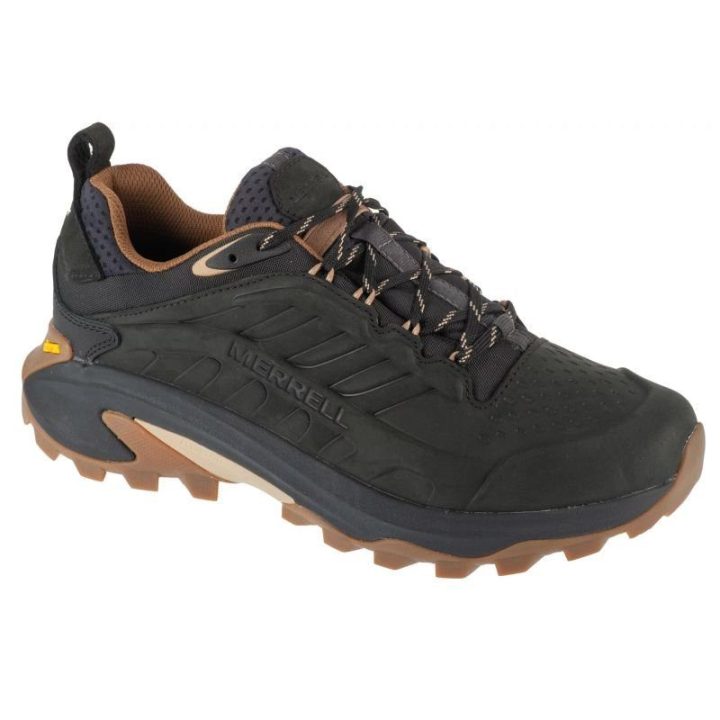 Vyriški žygio batai su raišteliais Merrell Moab Speed 2, juodi
