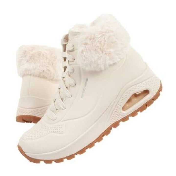 Moteriški laisvalaikio batai Skechers Uno Rugged su užtrauktuku, smėlio
