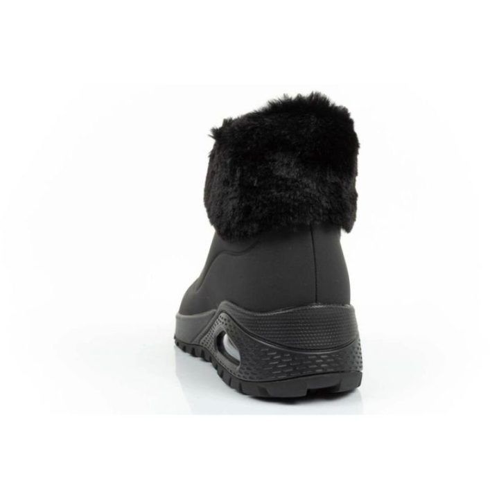 Moteriški sportbačiai su užtrauktuku Skechers Uno Rugged, juodi