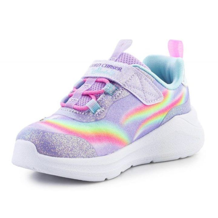 Sportbačiai mergaitėms su vienaragiu Skechers, violetiniai
