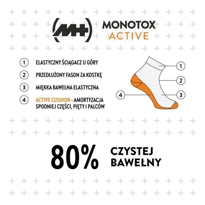 Trumpų kojinių komplektas Monotox Basics Active Cushion, 2 poros