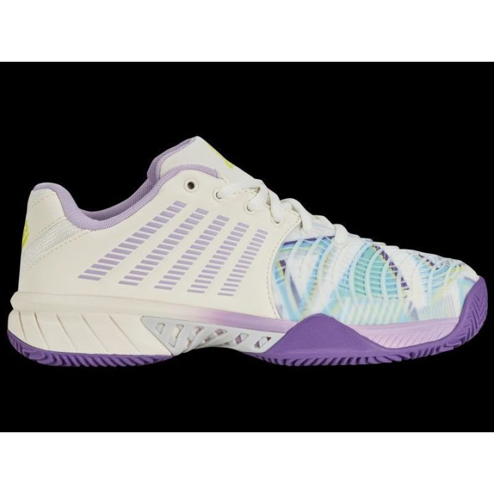 Moteriški padelio batai K-Swiss Express Light 3, balti ir violetiniai