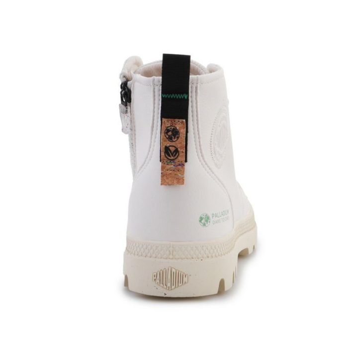 Moteriški aukšti sportbačiai Palladium Pampa Hi Re Vegan Lth, balti