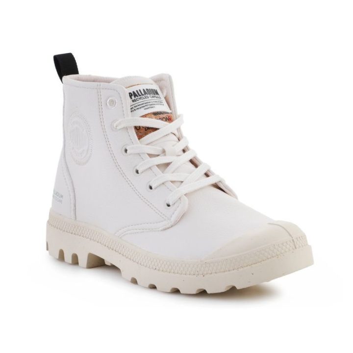 Moteriški aukšti sportbačiai Palladium Pampa Hi Re Vegan Lth, balti
