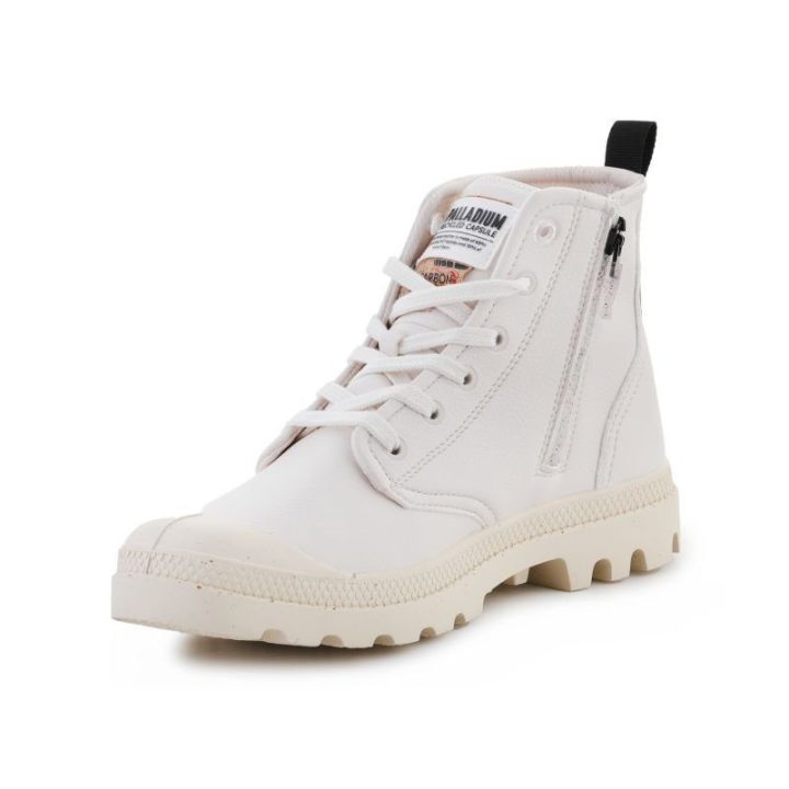 Moteriški aukšti sportbačiai Palladium Pampa Hi Re Vegan Lth, balti