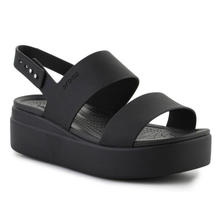 Moteriškos basutės Crocs Brooklyn Low Wedge, juodos