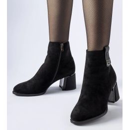 Juodi šilti stiletto batai Bangor