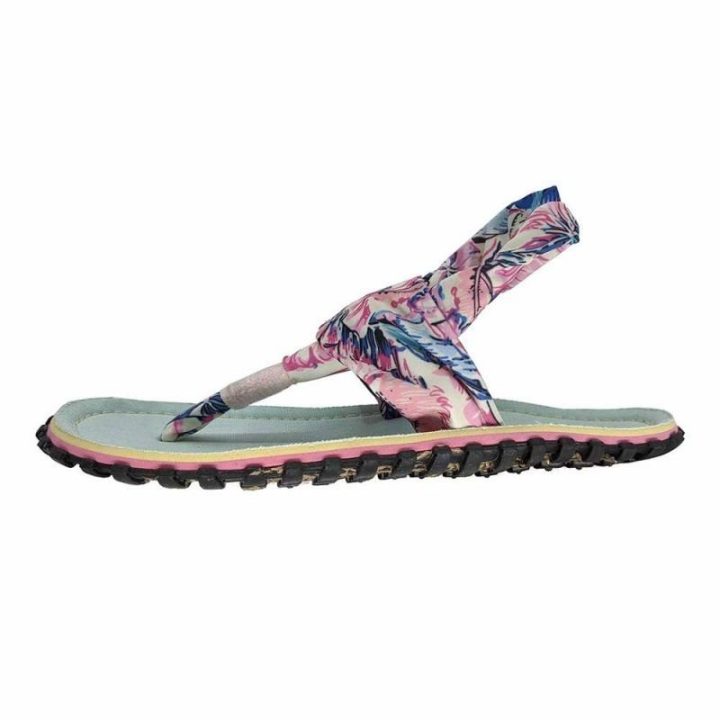 Moteriškos šlepetės per pirštą su susukta juostele Gumbies Slingback