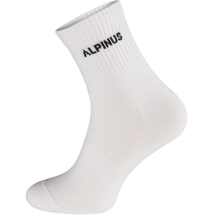 Ilgos medvilninės kojinės Alpinus Alpamayo, 3 poros, baltos