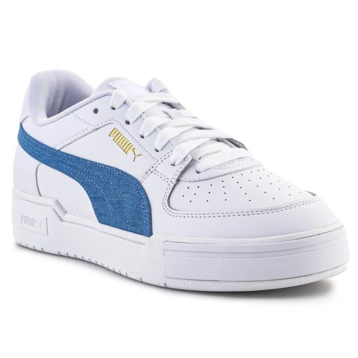 Uniseks sportbačiai PUMA Cali Pro Denim Casual, balti ir mėlyni
