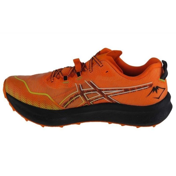 Vyriški bėgimo bekele bateliai Asics Fujispeed 2, oranžiniai