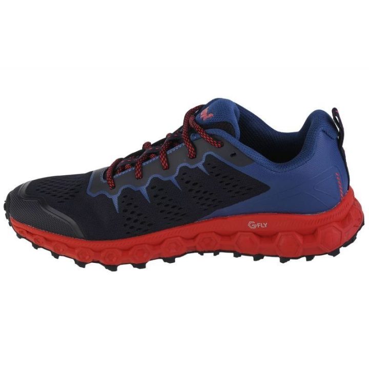 Vyriški bėgimo bateliai Inov-8 Parkclaw G 280, tamsiai mėlyni ir raudoni