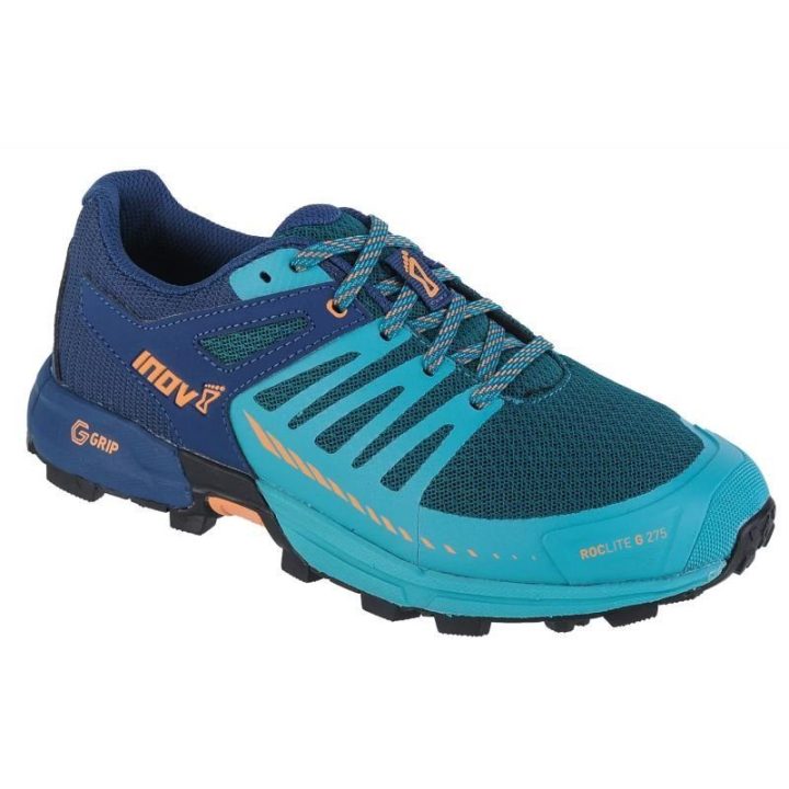 Moteriški bėgimo bekele bateliai Inov-8 Roclite G 275 V2, mėlyni