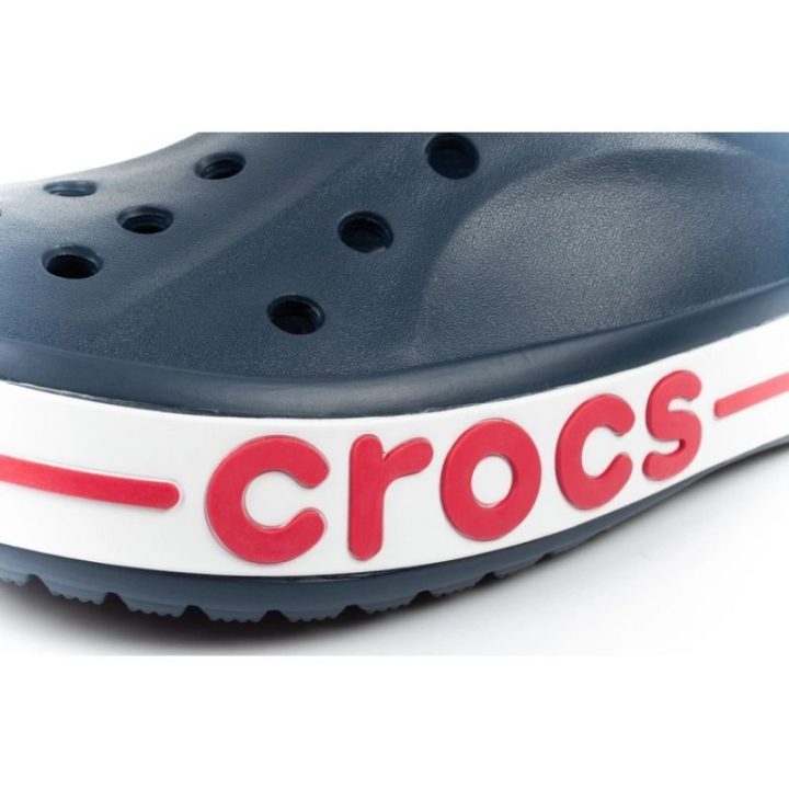 Uniseks klumpės su galiniu dirželiu Crocs Bayaband, tamsiai mėlynos