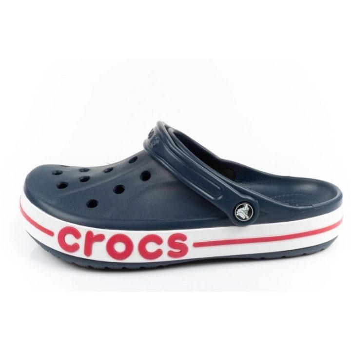 Uniseks klumpės su galiniu dirželiu Crocs Bayaband, tamsiai mėlynos