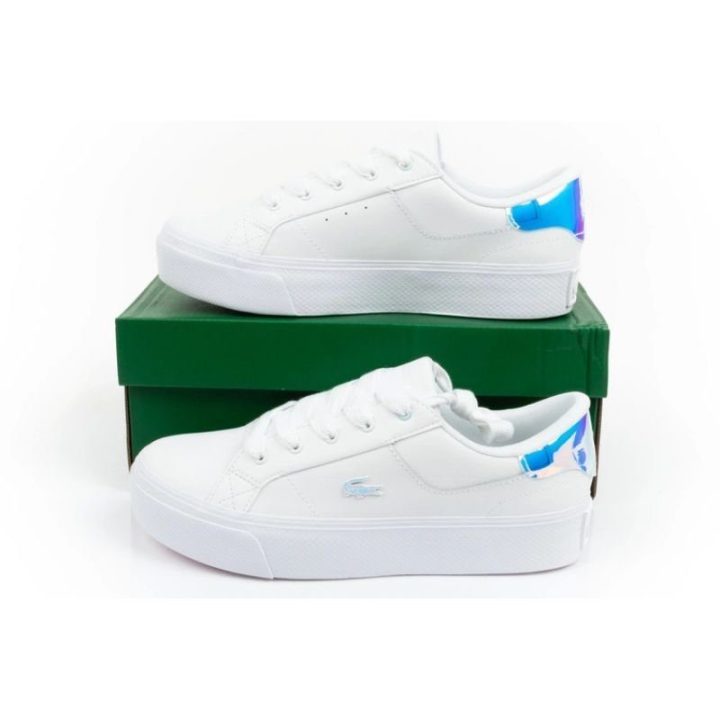 Moteriški odiniai sportbačiai Lacoste Ziane Platform, balti