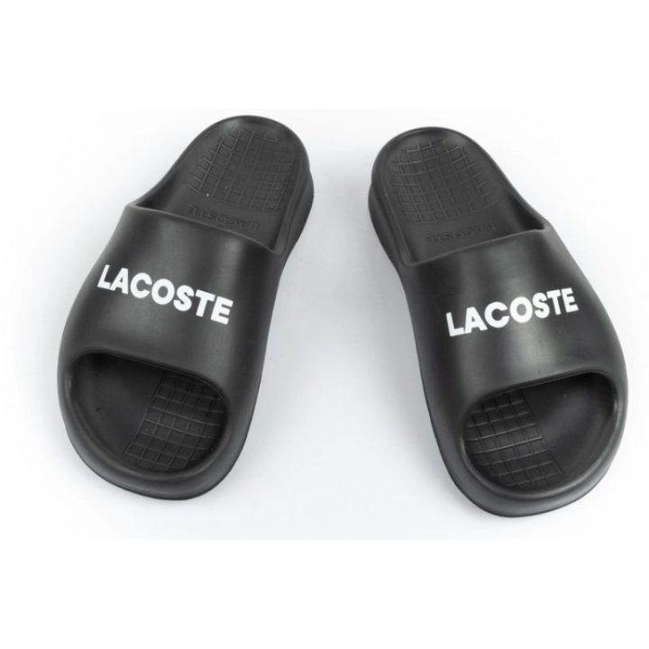 Moteriškos šlepetės Lacoste Serve Slide, juodos