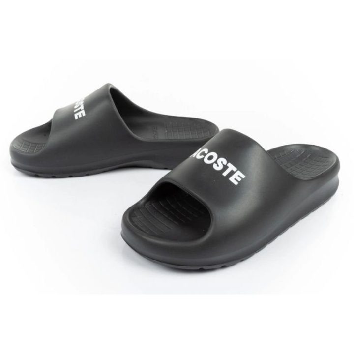 Moteriškos šlepetės Lacoste Serve Slide, juodos